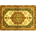 thumbnail image 1 of Ahgly Company Indoor Rectangle Abstract Yellow Modern Area Rugs, 3' x 5', 1 of 4