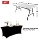 thumbnail image 3 of Mantel IVAPUPU con resorte de 4 pies para mesa rectangular, negro, 3 of 6