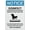 Warning Sign 3, variant on Notice Disinfect Footwear Before Entering Stop The Spread Reflective Aluminum Metal Signage - 8"x12", With Symbol, Weatherproof - Lab, Clinic, Factory, Clean Room