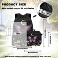 thumbnail image 2 of HUIACONG 17 Inch Moon Daisy Butterfly School Backpack 4-IN-1 Set for Boys Girls Age 6-10 Lightweight Backpack Detachable Lunch Box Pencil Case Water Bottle Holder, 2 of 7