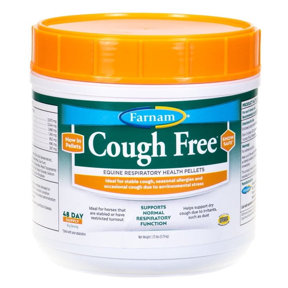 Farnam Cough Free Pellets Respiratory Health Supplement for Horses 1.75 pounds