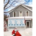 thumbnail image 5 of Garage Door Banner Cover 6 x 13 ft, Christmas Gnome Snowflake Blue and White Buffalo Plaid Christmas Garage Door Decorations Holiday Christmas Backdrop Decor for Winter New Year Xmas Party, 5 of 6