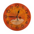 thumbnail image 1 of Reloj de pared con paisaje de camello en el desierto, silencioso, de 10 pulgadas, estilo rústico retro, decorativo para sala de estar, cocina, hogar, baño y dormitorio, 1 of 7