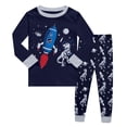 thumbnail image 2 of LIIPEE Boys Cartoon Graphic Pajamas Long Sleeve Tees And Pants Pajama Sets Kids Fall Casual Sleepwear 2-10 Years, 2 of 4