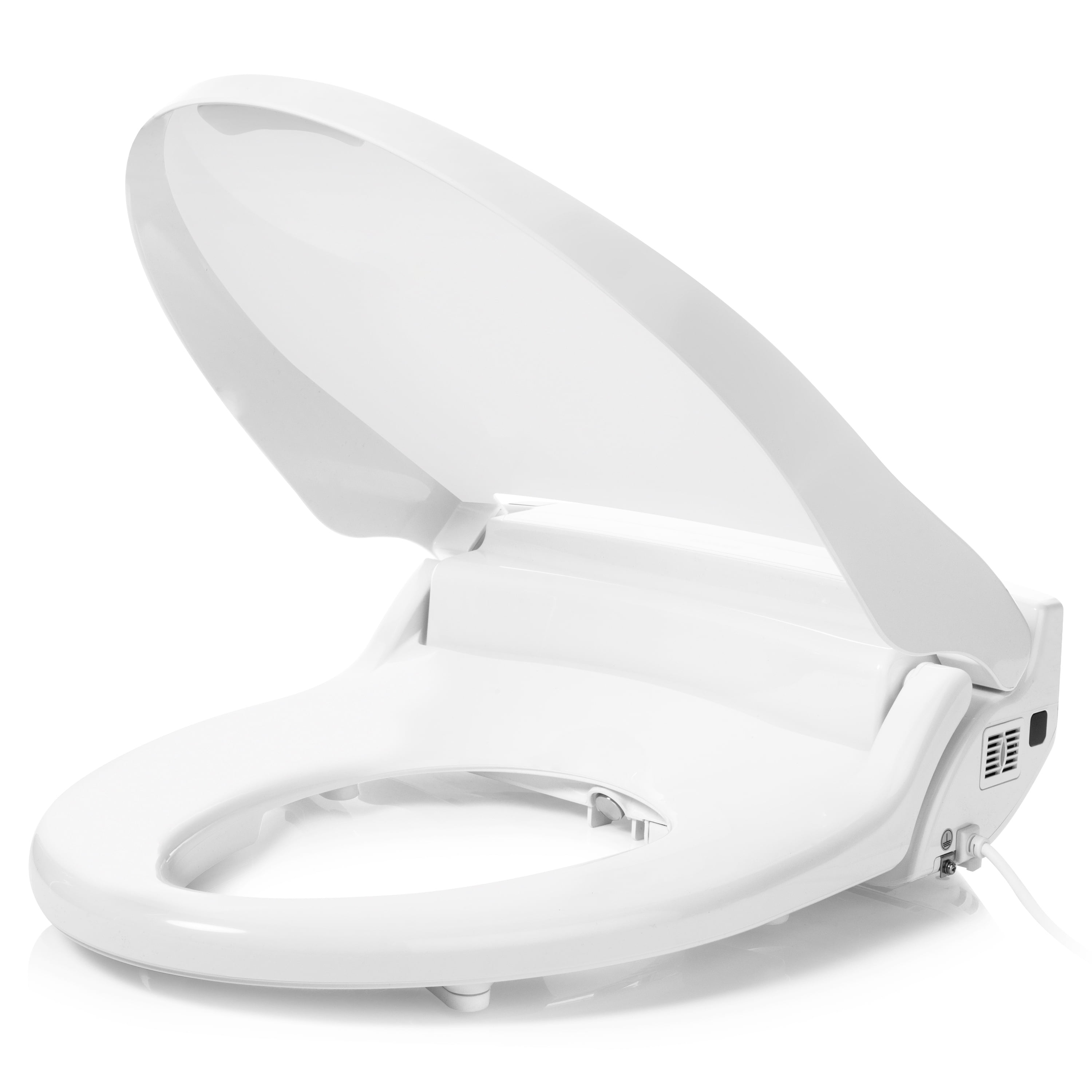 Brondell Swash Select DR802 Electronic Bidet Seat with Warm Air Dryer and Deodorizer, ABS plastic with stainless steel nozzle, Elongated White