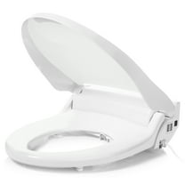 Brondell Swash DR802 Advanced Bidet Toilet Seat with Remote Control, Round White