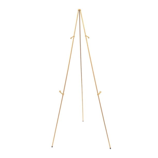 Caballete telescópico con trípode, soporte plegable para manualidades, soporte portátil de metal para carteles, estante de exhibición de imágenes para Oro