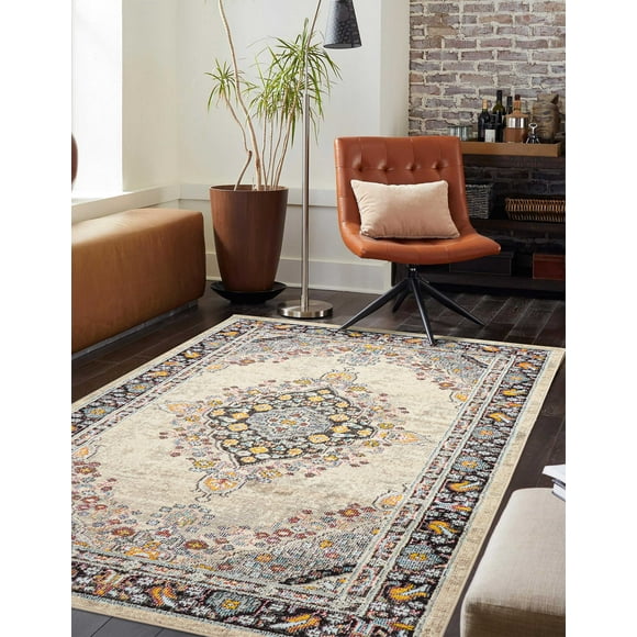 ECARPET Tapis Traditionnel Lea pour Salon, Chambre, Salle A Manger, Entrée, Couloir et Plus Encore.