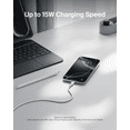 thumbnail image 3 of Belkin BoostCharge USB-A to USB-C Cable 2.0 9.9ft/3M Fast Charging & Sync Cable USB-A Charger Cable USB-C Phone Cable Eco Cable White, 3 of 10