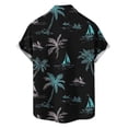 thumbnail image 5 of Cllios Hawaiian Shirts for Men Big and Tall Tropical Graphic Beach Tops Quick Dry Lapel Collared Short Sleeve T-shirts Oversized Button Down Bowling Shirts S-5XL, 5 of 6