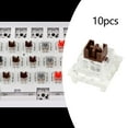 thumbnail image 4 of 1 botella Interruptor de mecánico Interruptores silenciosos táctiles lineales RGB LED SMD Interruptores mecánicos ligeros para juegos Marrón a prueba de polvo Hugo interruptor de teclado, 4 of 10