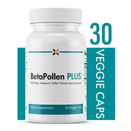 Stop Aging Now - BetaPollen Plus Prostate Support - with Beta Sitosterol, Pollen Extract and Lycopene - 30 Veggie Caps