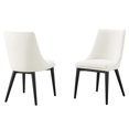 thumbnail image 1 of Side Dining Chair, Set of 2, White, Velvet, Modern Contemporary, Kitchen Room Cafe Bistro Restaurant Hospitality, 1 of 10