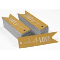 thumbnail image 2 of Inkdotpot Real Silver Foil Made With Love Text Tags Favor Hang Paper Tags 50 Pieces, 2 of 6