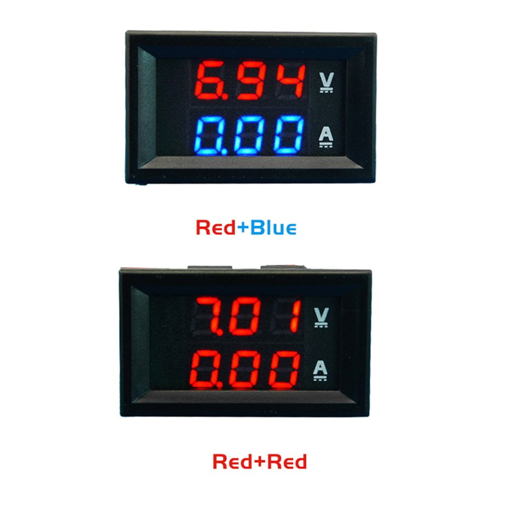 0.28" DC 100V10A Amperemeter & Spannungsmesser Blau Rot LED Digital Voltmeter 