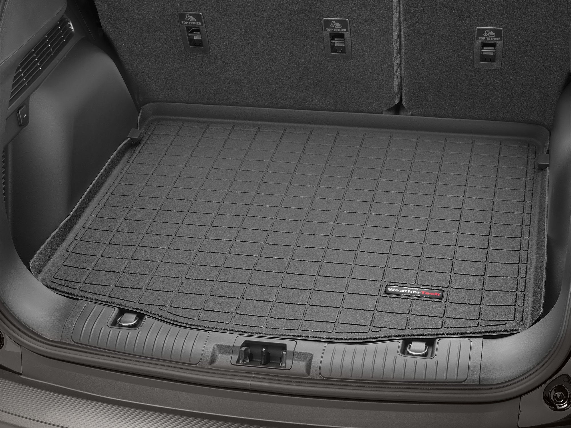 WeatherTech Cargo Trunk Liner compatible with Ford Escape Hybrid, Escape, Escape Plug-In Hybrid - Behind 2nd Row Black