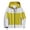 Yellow, variant on Windproof Casual Jacket Color Block Hooded Lightweight Breathable Hiking Windbreaker for Outdoor Camping Black L