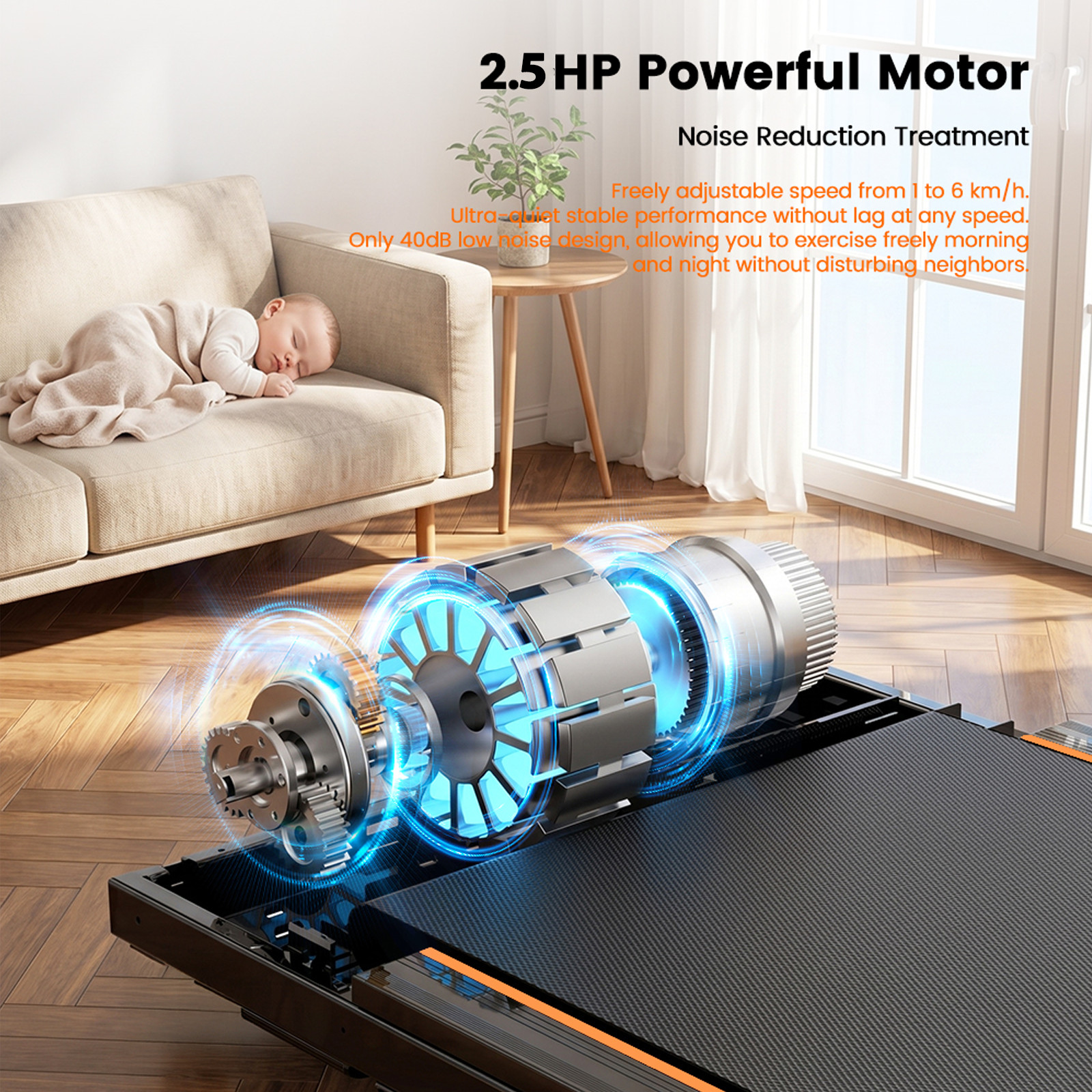 Patbrela Walking Pad Vibration Treadmill 12% Incline photo 6