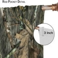 thumbnail image 5 of Camo Forest Curtains,Camouflage Tree Conifer Oak Branches Leaves Mossy Hunting Lodge Camp Cabin Theme Windows Curtain for Bedroom Living Room Home Decor 42x63in Blackout, 5 of 6