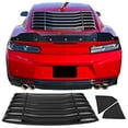 thumbnail image 2 of Ikon Motorsports Compatible with 16-24 Chevy Camaro IKON Style Rear Side Window Louver Air Vent, 2 of 8