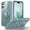 Blue, variant on ELEHOLD Case for iPhone 16 Plus, Military Grade Protection Translucent Matte Case with 360° Rotatable Magnetic Ring Stand,Purple