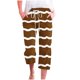 thumbnail image 1 of Pantalones Casuales de Mujer de Impresión Floral Cintura Elástica Suelta, Pantalones de Pierna Ancha Recta con Bolsillos, 1 of 5