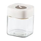 thumbnail image 2 of Tarro de vidrio para almacenamiento, hermético, a prueba de polvo, para encurtidos, contenedor para almacenar té y alimentos. Blanco 750ml, 2 of 9