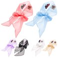 thumbnail image 3 of Neck Scarves Thin Mesh 2PCS Butterfly Polyester Scarves Summer Scarves for Women, 3 of 10