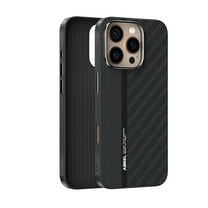 Slim Magnetic Case for iPhone 15 Pro Max Carbon Fiber Pattern Back Cover,Ultra Thin Shockproof Anti-fall Case with Mnimalist Design and Scratch Resistant Compatible with iPhone 15 Pro Max,A