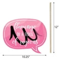 thumbnail image 5 of Big Dot of Happiness Funny Pink Flamingo - Party Like a Pineapple - Tropical Summer Photo Booth Props Kit - 10 Piece, 5 of 5
