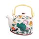 thumbnail image 5 of Tetera de porcelana japonesa resistente al calor de 900 ml con infusor extraíble pescado y loto, 5 of 9