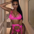 thumbnail image 1 of Conjunto de lencería de encaje sexy Ropa interior de mujer Sujetador transparente Conjuntos de bragas Conjunto de sujetador de lencería negra de encaje Conjunto de ropa interior Deng Xun unisex, 1 of 2
