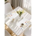thumbnail image 5 of Spring Wildflowers Placemats Set of 4, Watercolor Rustic Flowers Floral Leaves Placemats for Dining Table, Place Mats for Kitchen Tabletop, Waterproof Wipeable Dining Table Mats Set, 5 of 9