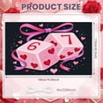 thumbnail image 2 of Pink 6th Birthday Banner Heart Pattern 7th Birthday Backdrop Number 6-7 Design Ribbon Decoration Love Theme Display for 6th Birthday Party 7th Birthday Celebration Girls' Birthday Event, 2 of 9