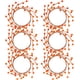 thumbnail image 1 of Juego de 6 coronas de mini bayas, corona de acción de gracias, centros de mesa de Navidad (bayas naranjas) Ormromra WRJM-466, 1 of 7