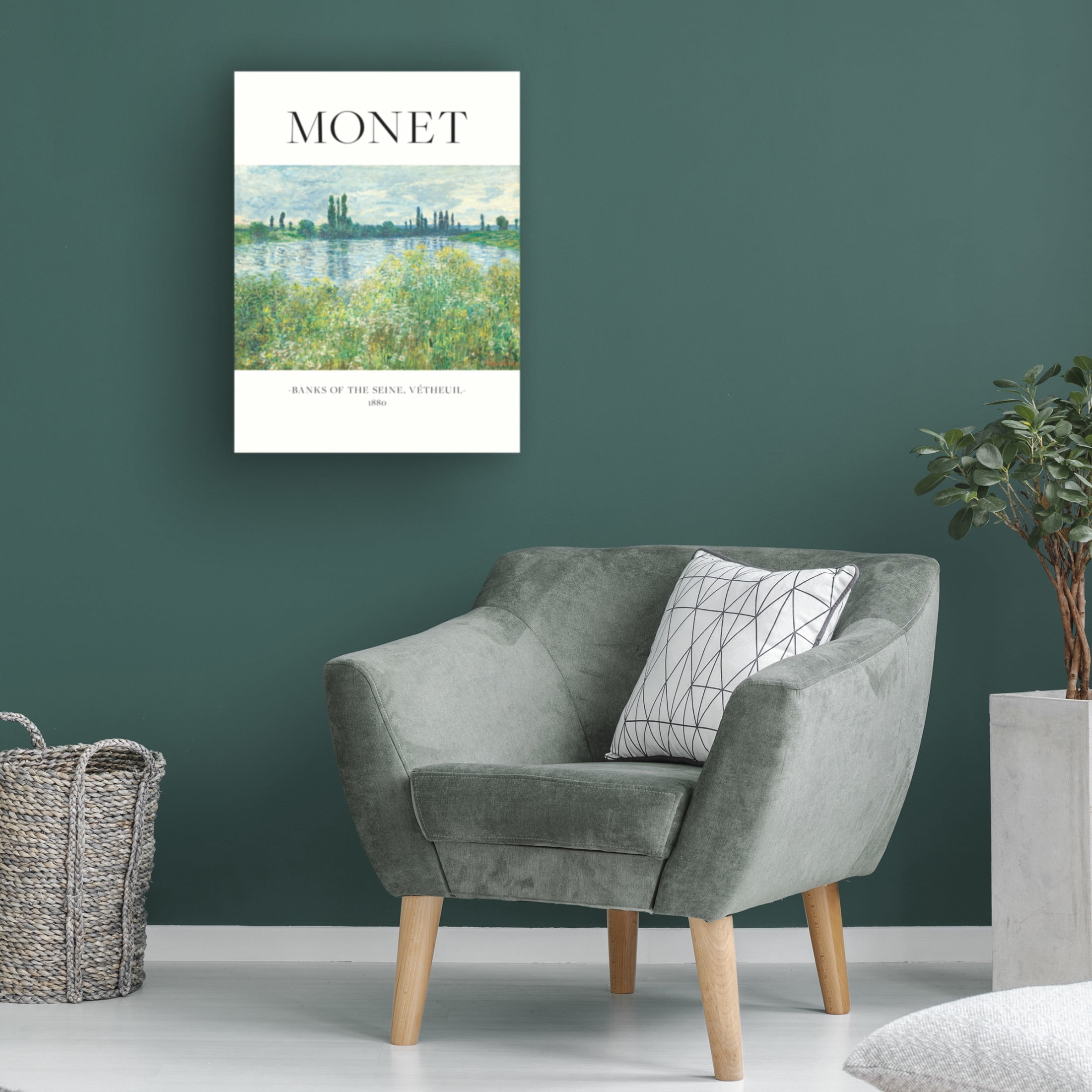 Trademark Fine Art Pictufy  Banks Of The Seine Canvas Wall Art