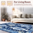thumbnail image 2 of ODIKA 4x6 Machine Washable Non-Slip Area Rug, Chinoiserie High Traffic Rug, Blue, 29100, 2 of 7
