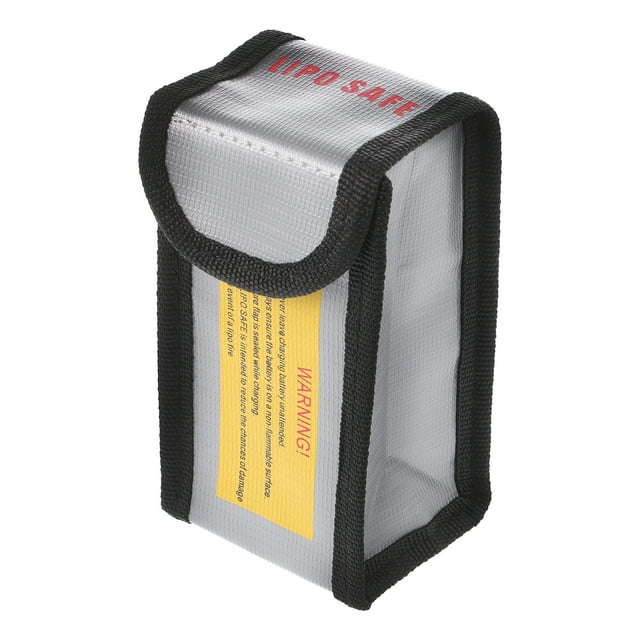 KAKOWELY Sac pour Batterie Sac pour Batterie Sac de Rangement pour Batterie Antidéflagrant Sac de Rangement Portable pour Batterie au Lithium 4.92"X2.52"X1.97 Pouces