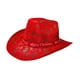 thumbnail image 4 of Sombrero de vaquero navideño, accesorio versátil para disfraz, sombrero de fiesta informal para escenario. Copos de nieve verdes, 4 of 9