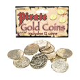 thumbnail image 1 of Bristol Novelty Fake Pirate Coins (Pack Of 12), 1 of 1