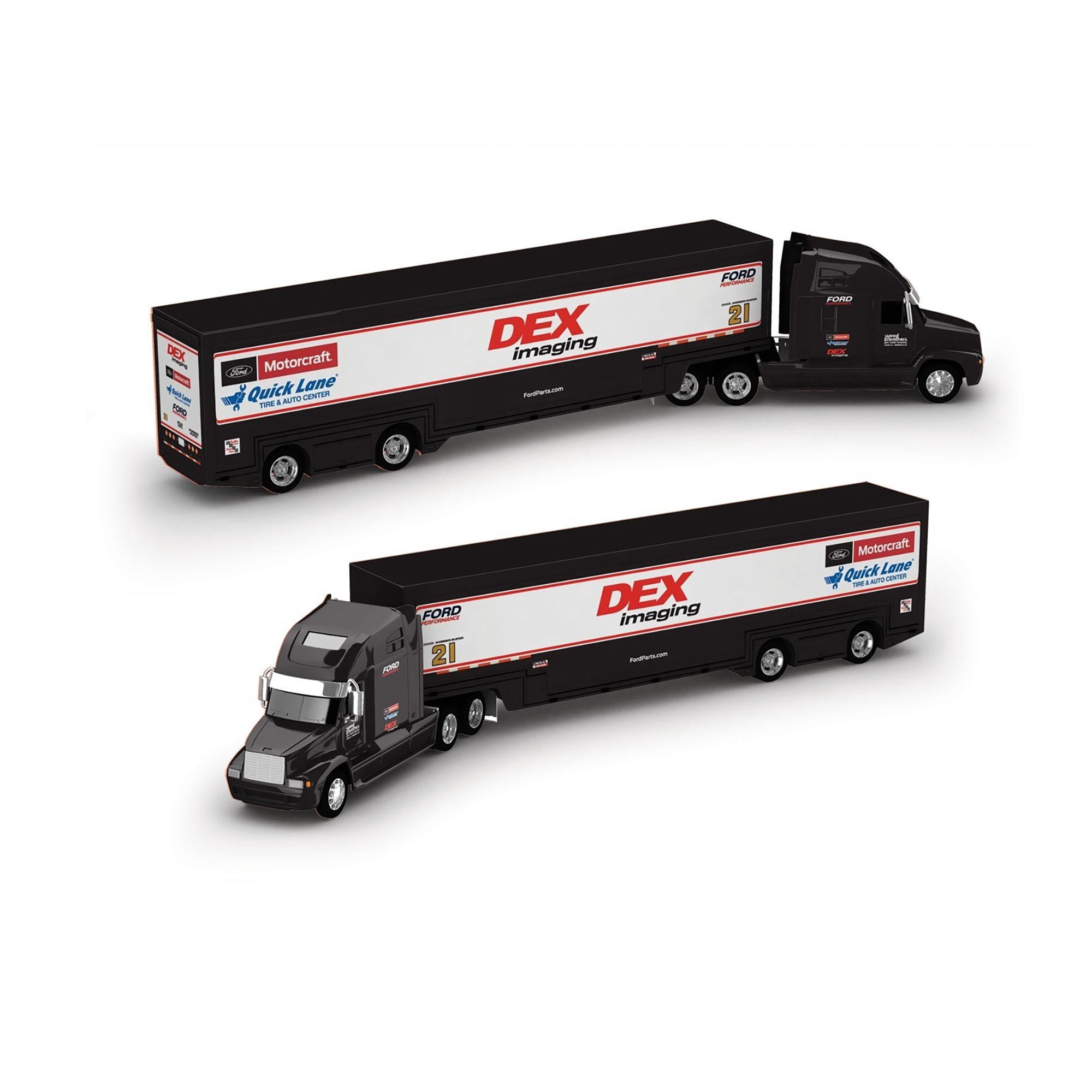 Lionel Racing NASCAR Authentics Harrison Burton No.21 Motorcraft Wood Brothers Transporter 1:64 Scale Hauler