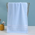 thumbnail image 2 of Extra Large Soft Cotton Bath Towel - Highly Absorbent Turkish Towel for Bathroom, Beach, Shower & Gym - Lightweight, Quick-Drying & Portable - Perfect for Travel & Daily Use Blue, 2 of 6