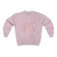 thumbnail image 3 of Womens Pink NYC Crewneck Sweatshirt, 3 of 3