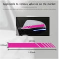 thumbnail image 2 of Yazoeia 2PCS Car Rear View Mirror Stickers, Waterproof Auto Side Rearview Mirrors Decal Stripes, Universal Anti-Collision Striped Automotive Warning Stripes for Most Vehicles (Pink) CJC912-114735, 2 of 6