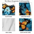 thumbnail image 4 of luoweisi Men's Beach Shorts Quick Dry Swim Trunks with Mesh Lining Butterfly M, 4 of 5