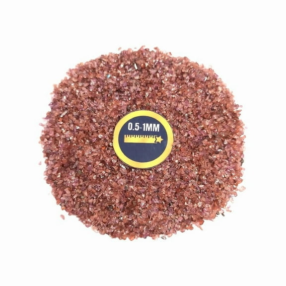 Gradelygems Garnet Crushed Sand Powder 0.5-1mm | 4 Ounce Pack | Great for Crafts, Jewelry, and Décor