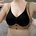 thumbnail image 2 of Brasier Mujer Sujetador Cómodo de Cobertura Completa sin Costuras para Sujetadores Inalámbricos con Soporte Suave, Talla Regular y Grande Mediana, 2 of 4