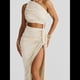 thumbnail image 4 of Conjuntos de Vestidos de Noche Asimétricos con Abertura Alta para Playa y Verano para Mujer S, 4 of 7