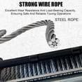 thumbnail image 4 of M optimized 13800lbs Electric Winch, Waterproof IP67 80ft Steel Cable/85ft Red Synthetic Rope Truck Winch with Wireless Handheld Remote, 12V Power Winch Winch, 4 of 7