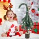 thumbnail image 4 of Christmas Tree Tabletop ArrangementMini Santa Claus ArrangementPlaced TableChristmas Tree ArrangementChristmas Holiday Decoration, 4 of 6